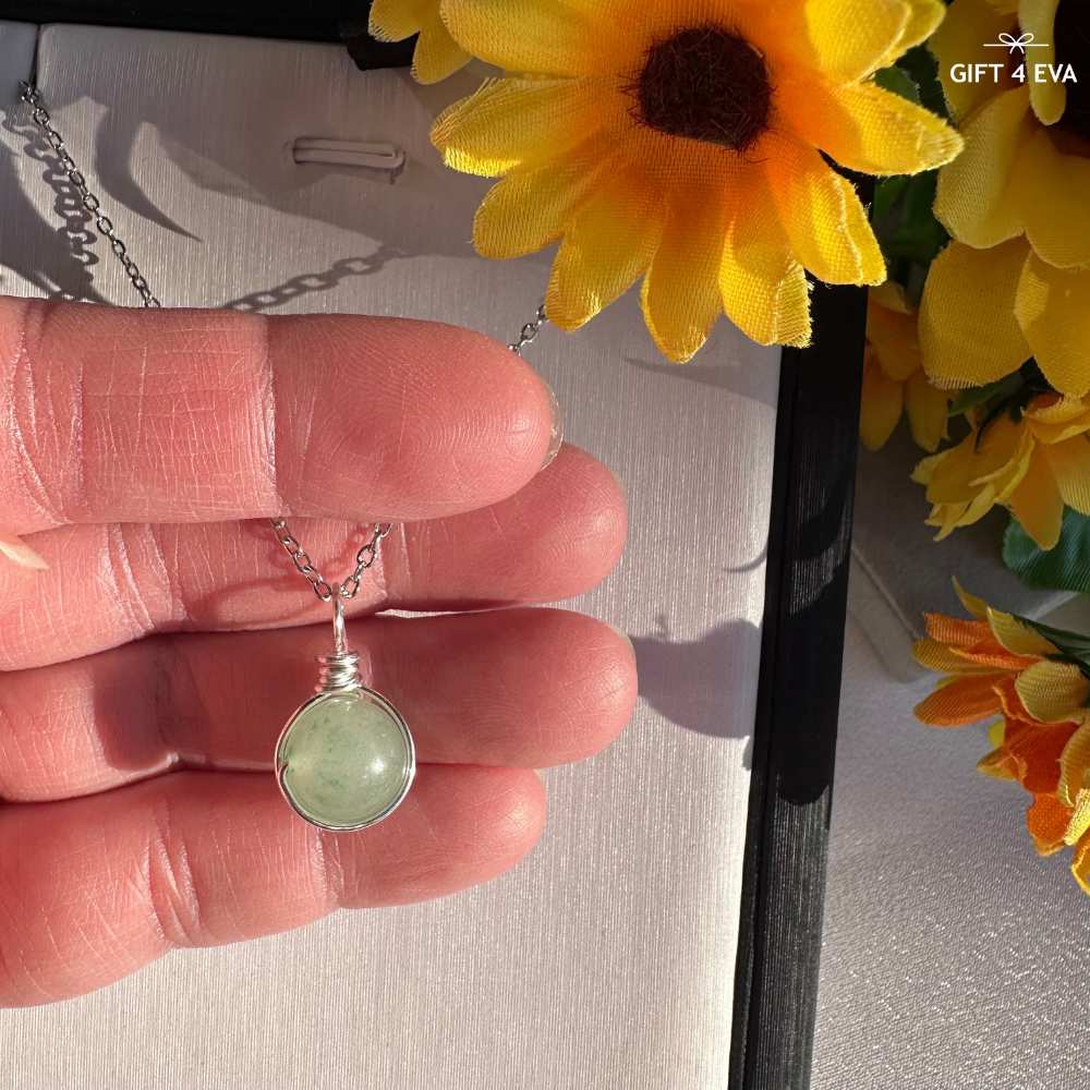 Grace Green Aventurine Pendant Necklace