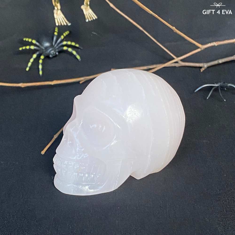 Pink Calcite Skull