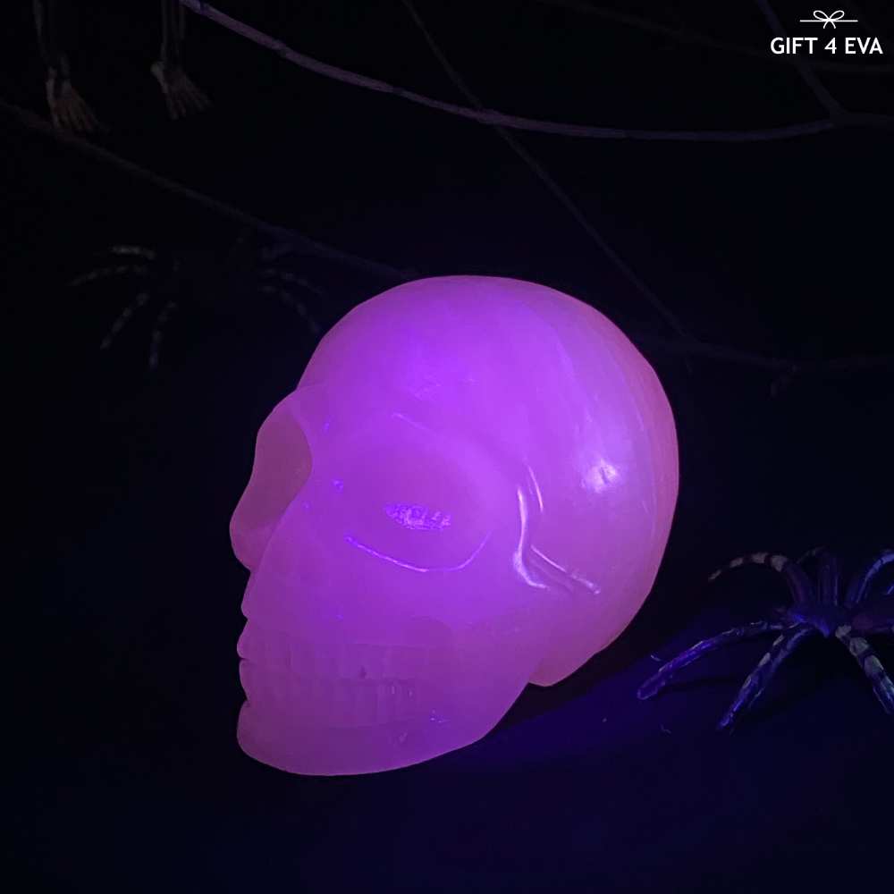 Pink Calcite Skull