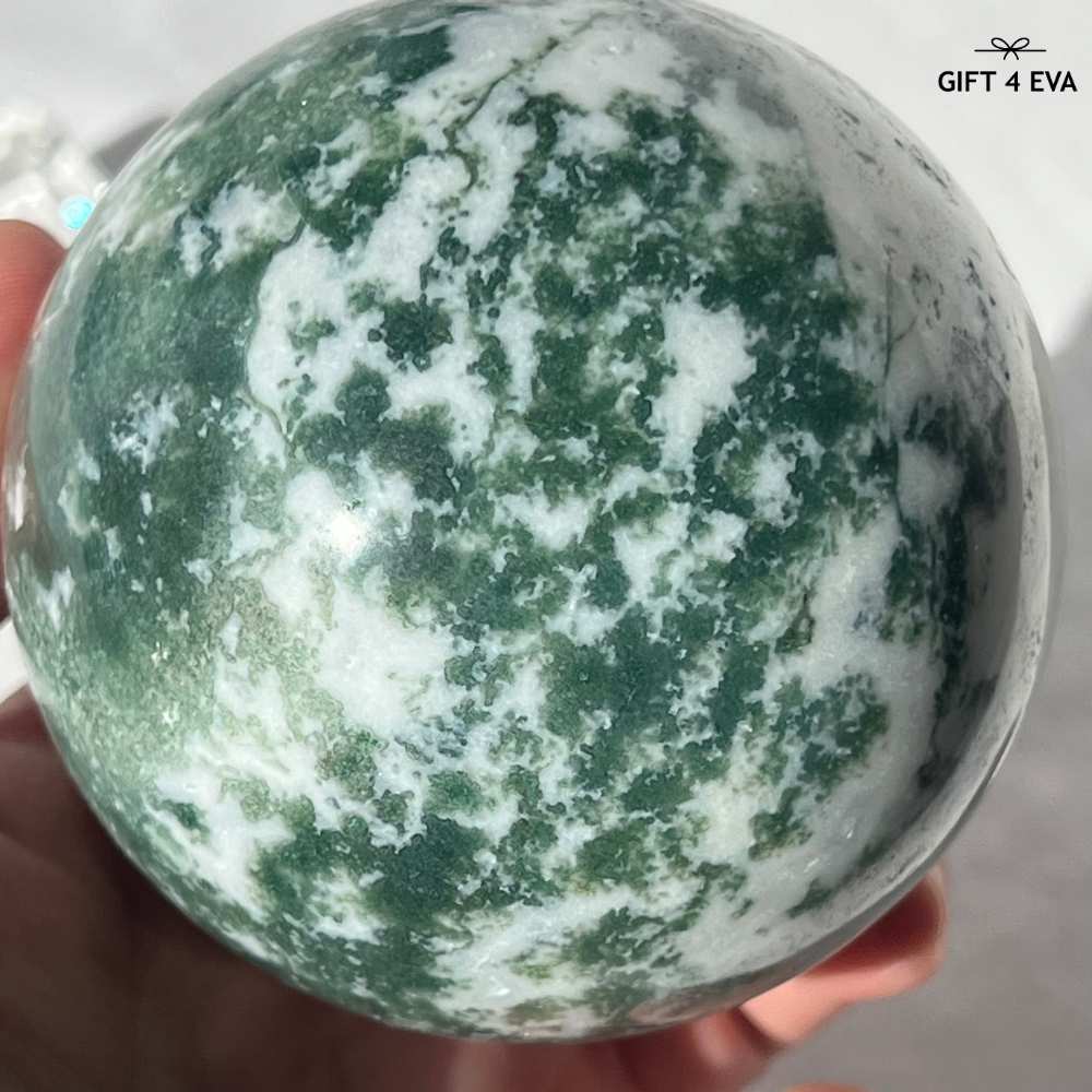 Moss Agate Sphere 73MM