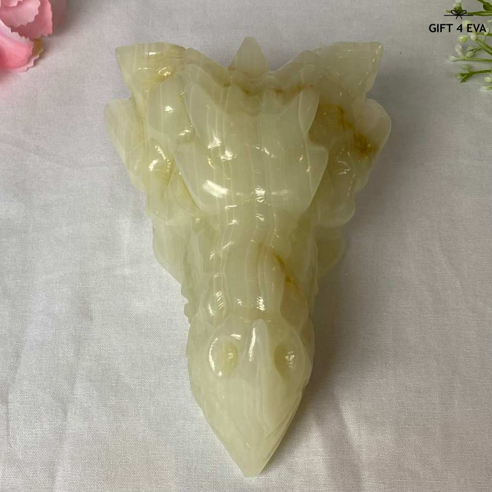 Banded Calcite Dragon Head 676G