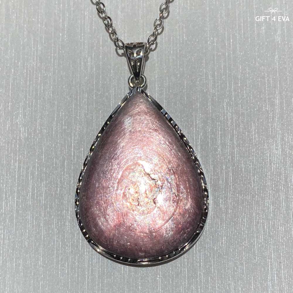 Lenna Lepidolite 925 Silver Pendant
