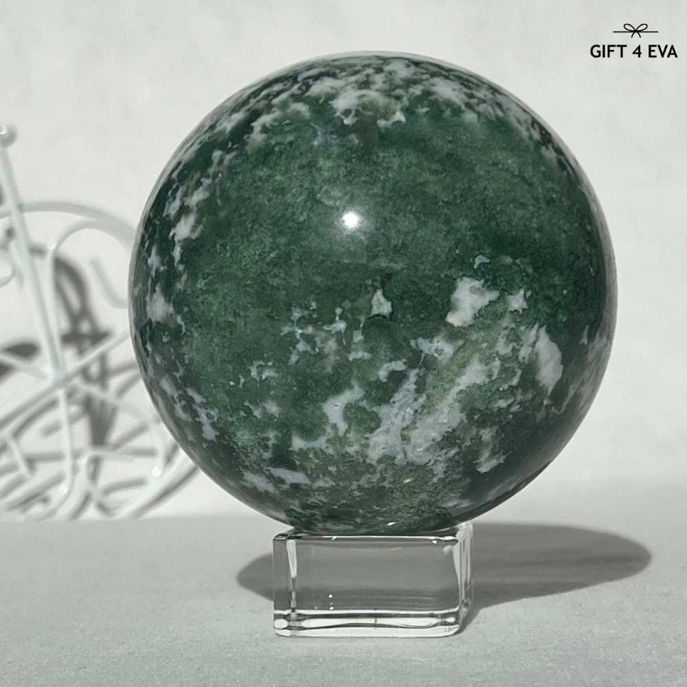 Moss Agate Sphere 73MM