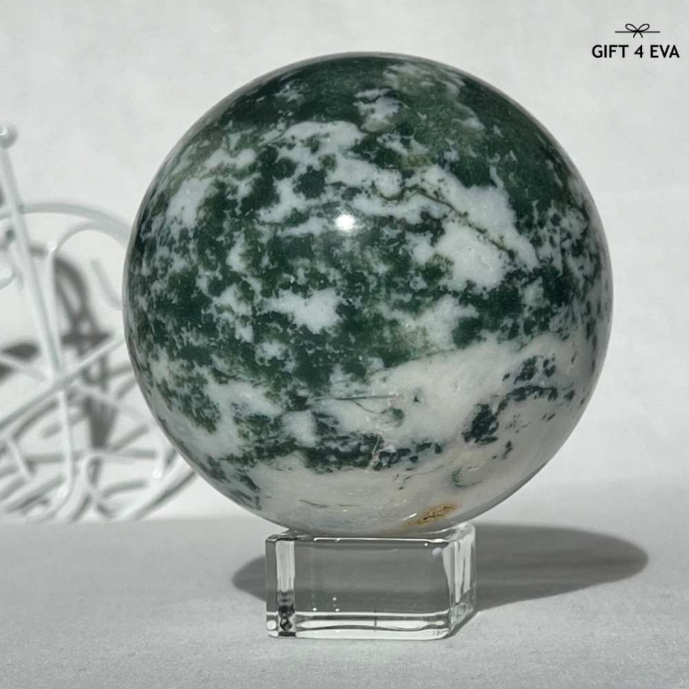Moss Agate Sphere 73MM