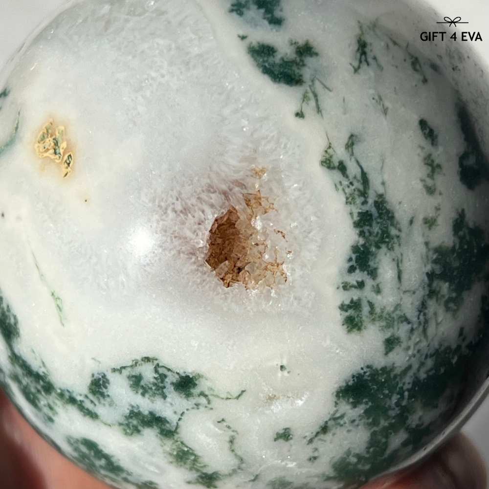 Moss Agate Sphere 73MM