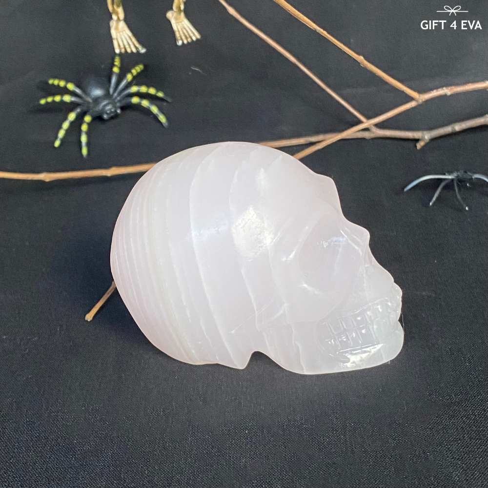 Pink Calcite Skull