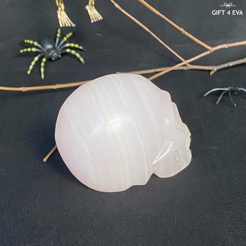 Pink Calcite Skull