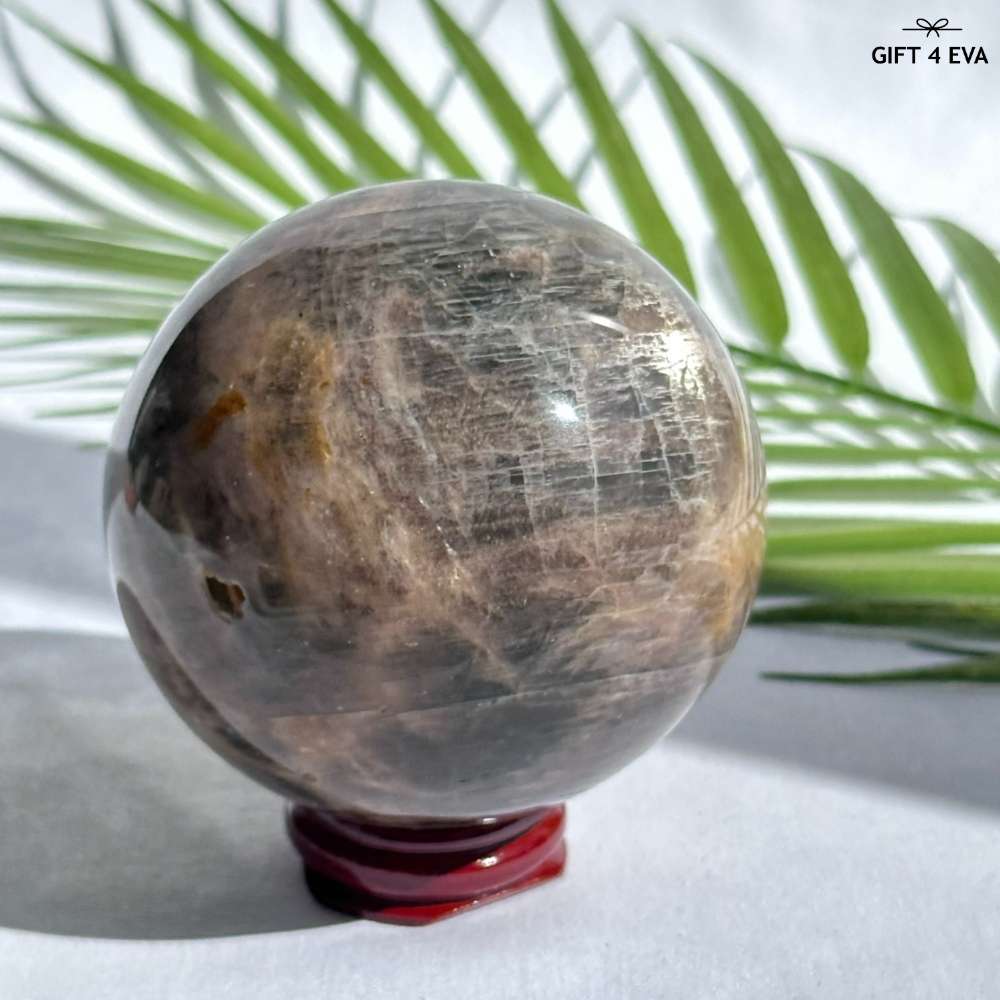 Black Moonstone Sphere 77MM
