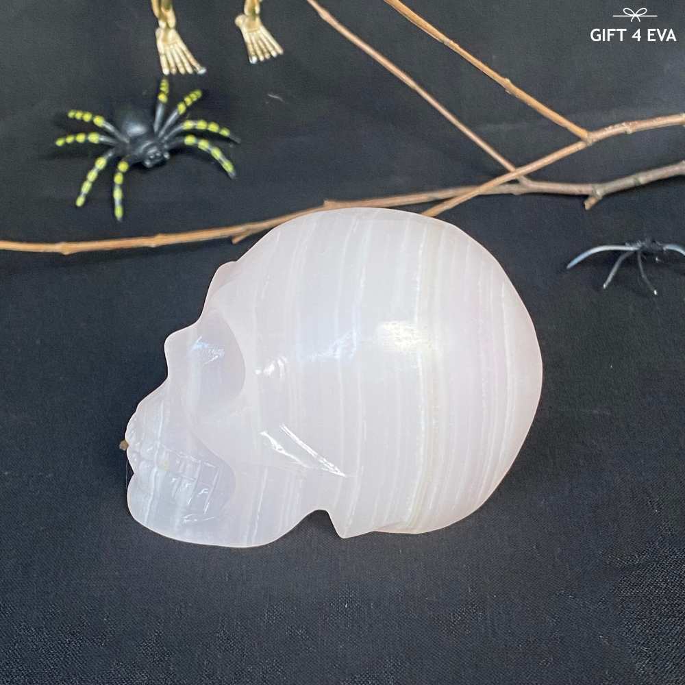 Pink Calcite Skull