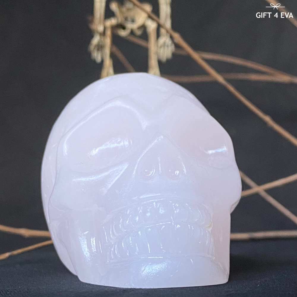 Pink Calcite Skull