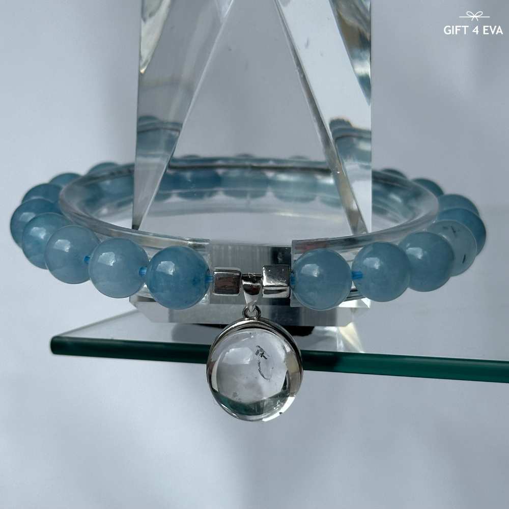 Enhydro Quartz Aquamarine Bracelet