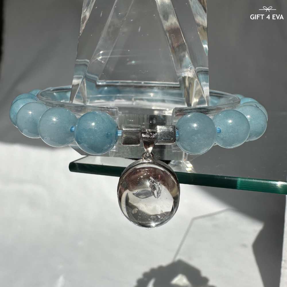 Enhydro Quartz Aquamarine Bracelet
