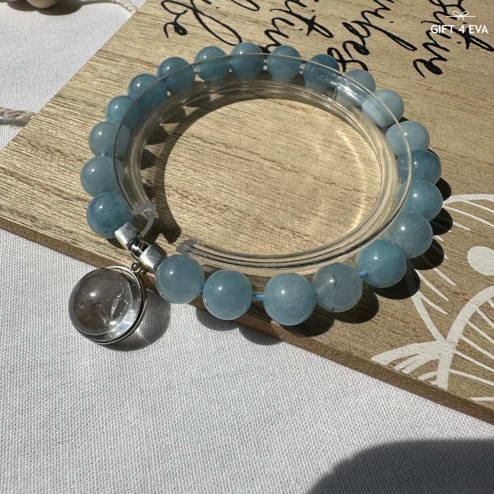 Enhydro Quartz Aquamarine Bracelet