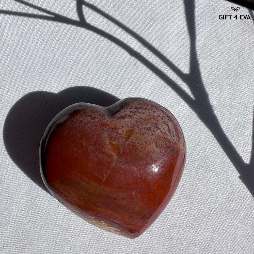 Petrified Wood Puffy Heart