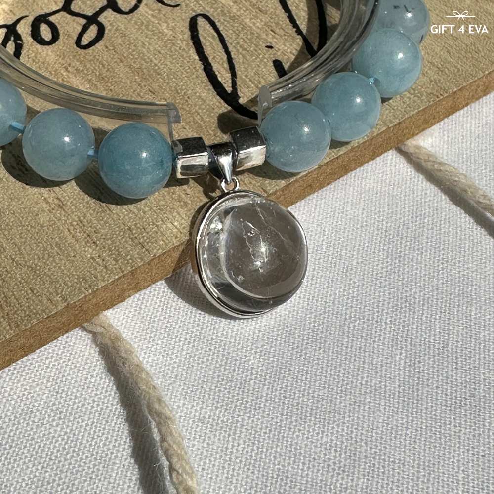 Enhydro Quartz Aquamarine Bracelet