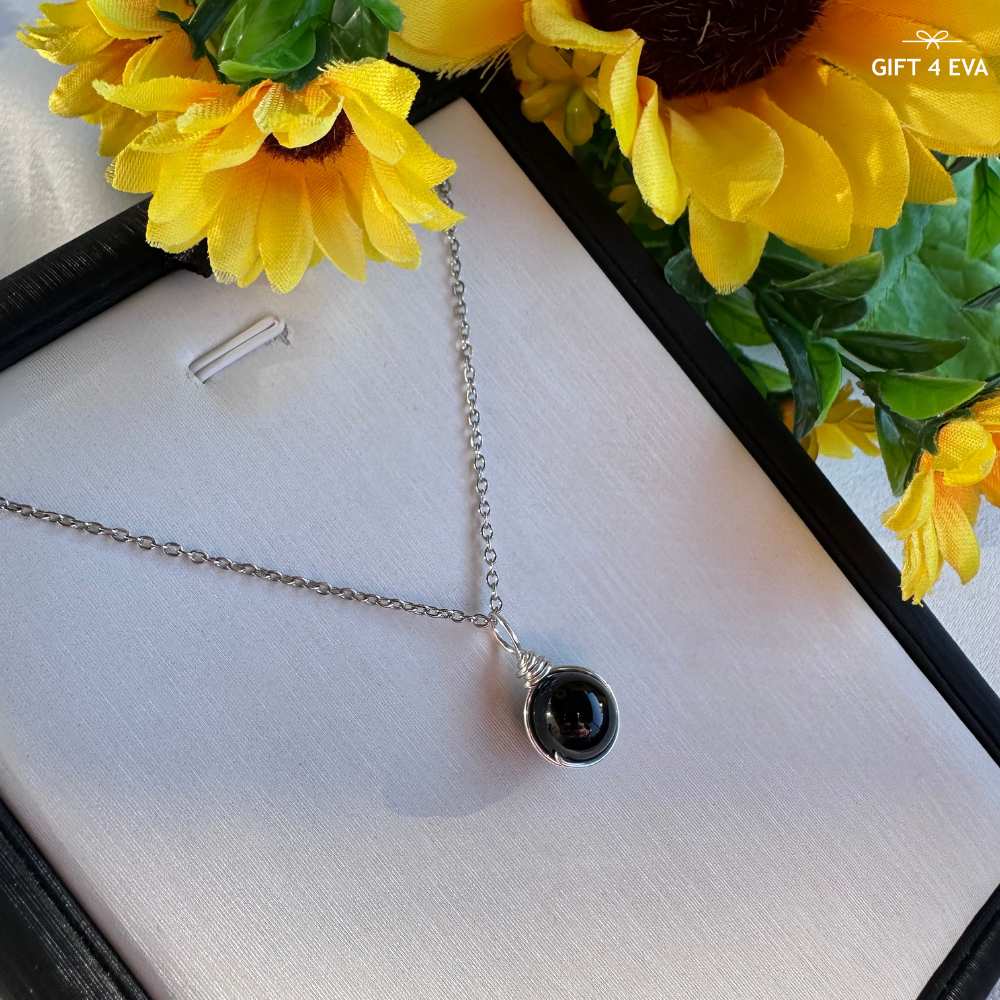 Grace Black Tourmaline Pendant Necklace