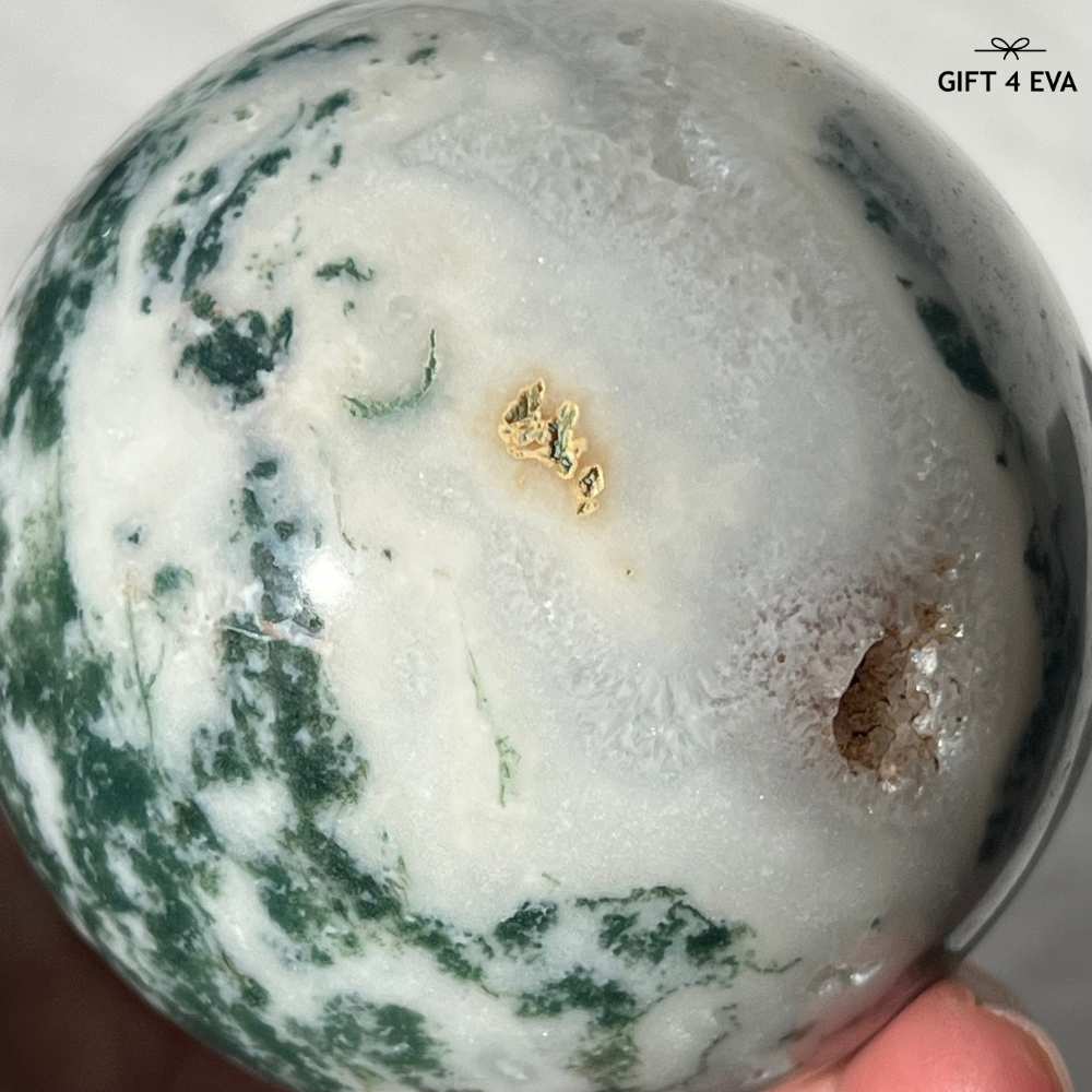 Moss Agate Sphere 73MM