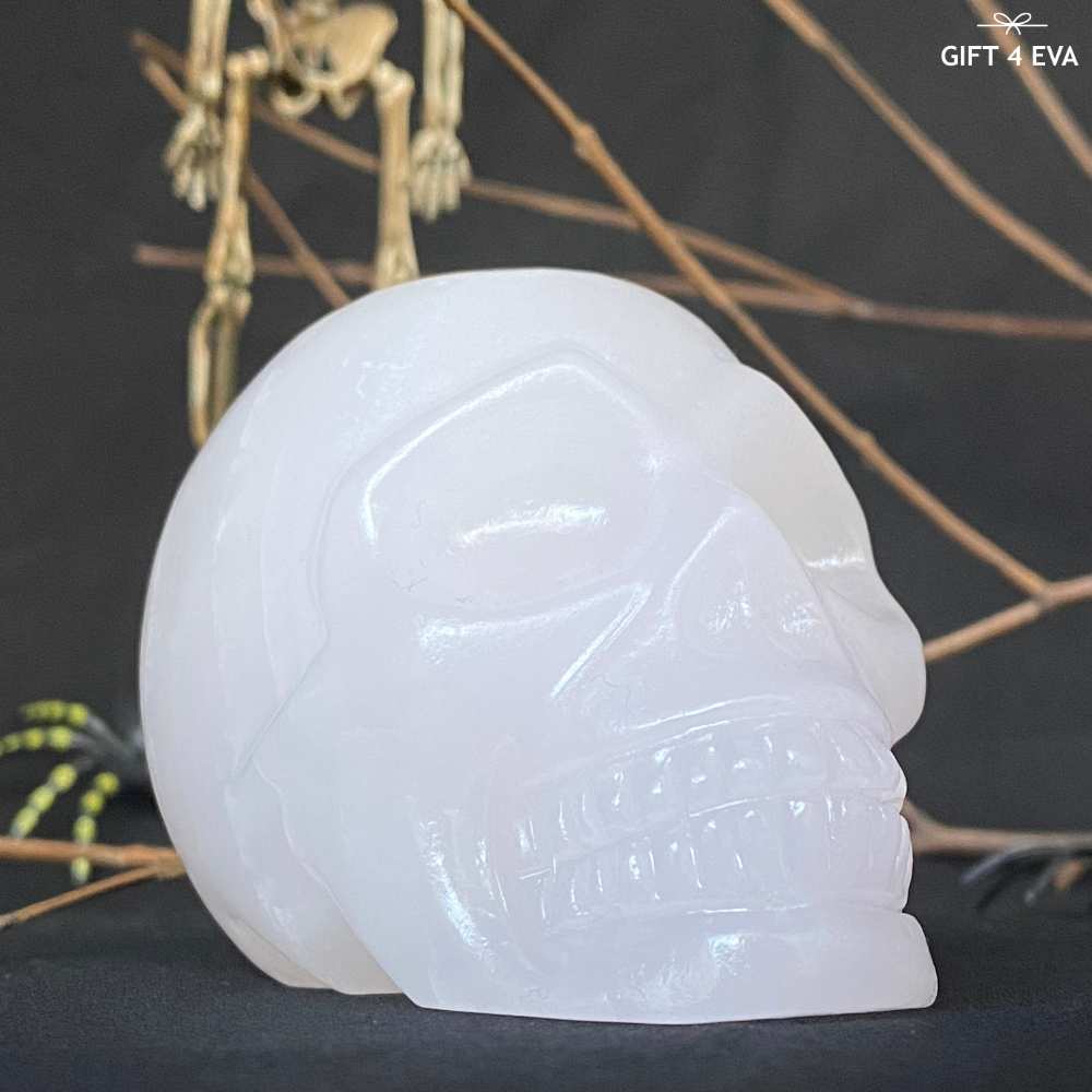 Pink Calcite Skull