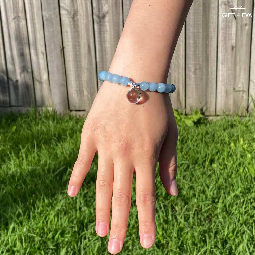Enhydro Quartz Aquamarine Bracelet