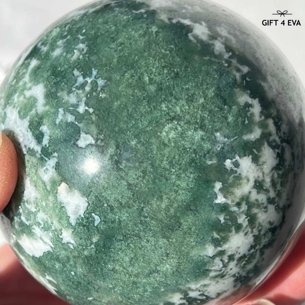 Moss Agate Sphere 73MM