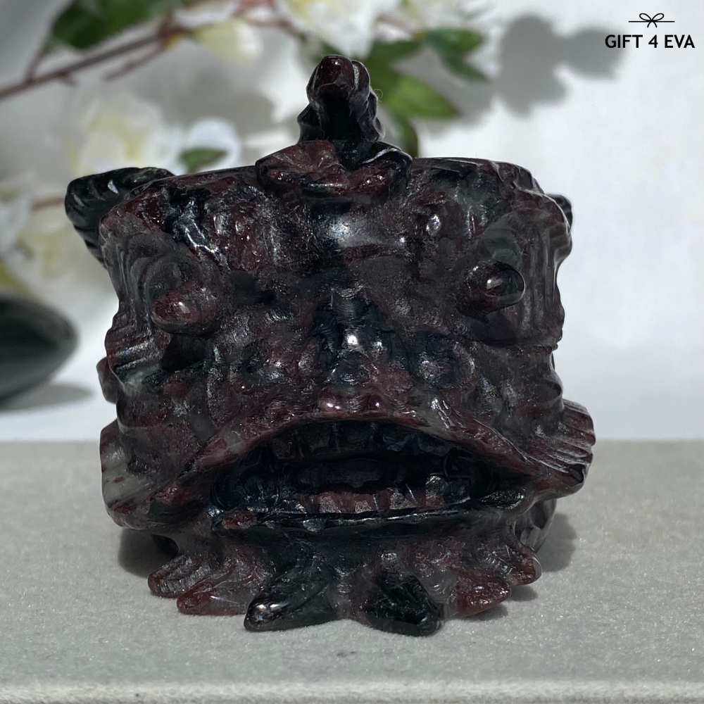 Garnet Lion Dance Head 378G