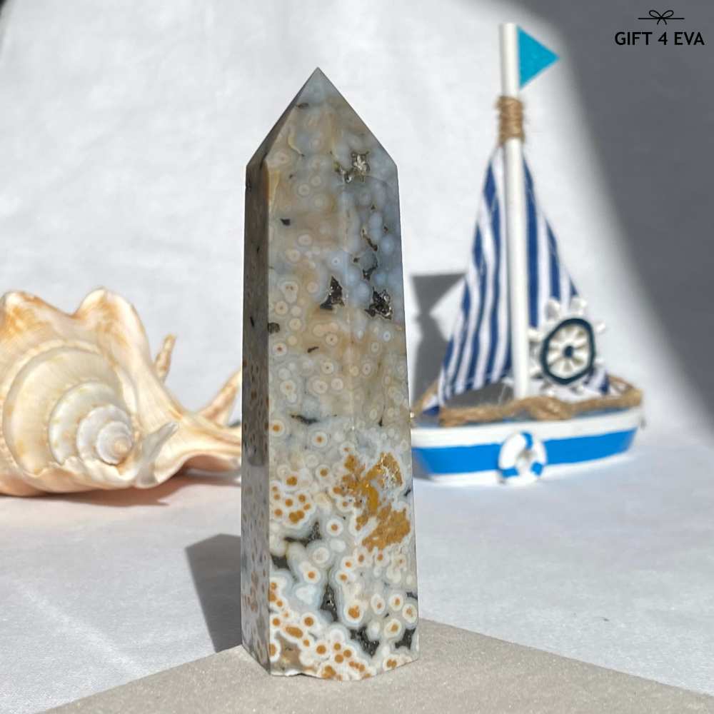 Orbicular Ocean Jasper Point 89MM