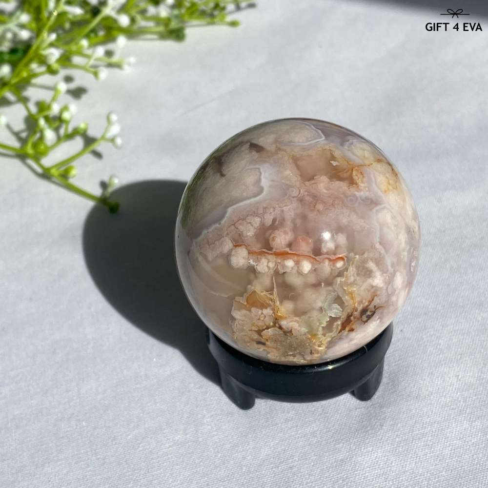 Flower Agate Sphere 49MM