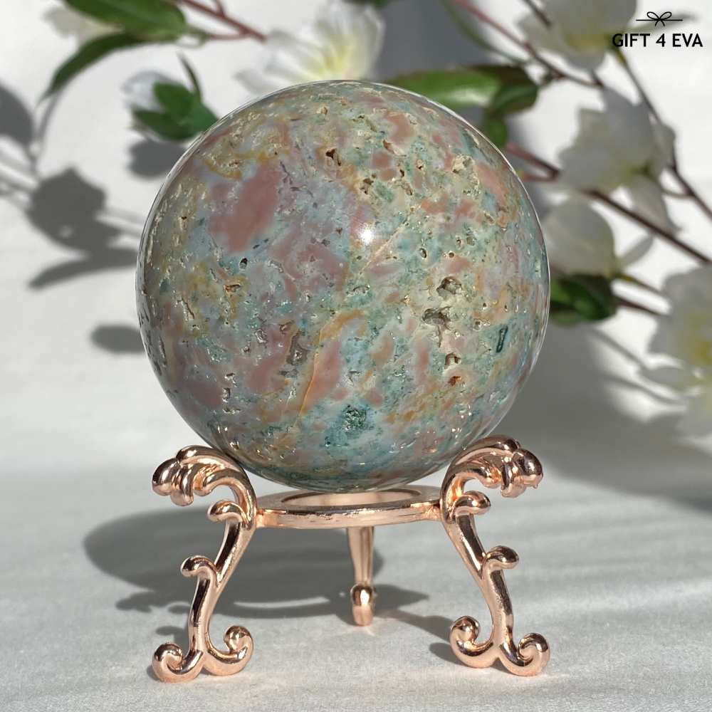 Pastel Ocean Jasper Sphere 58MM