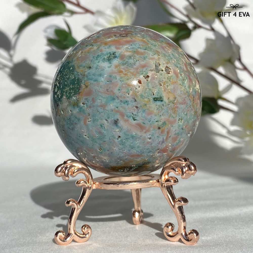 Pastel Ocean Jasper Sphere 58MM