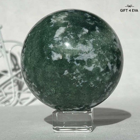 Moss Agate Sphere 73MM