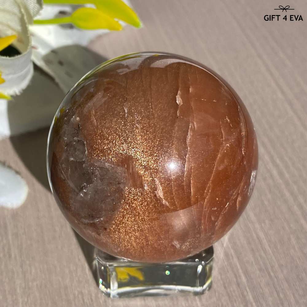 Sunstone Moonstone Sphere 46MM