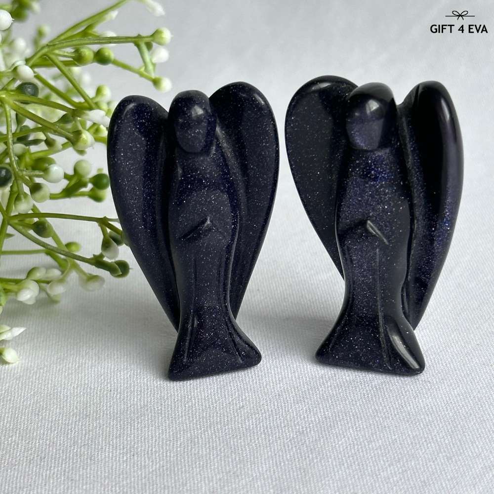 Blue Sandstone Angel - Large