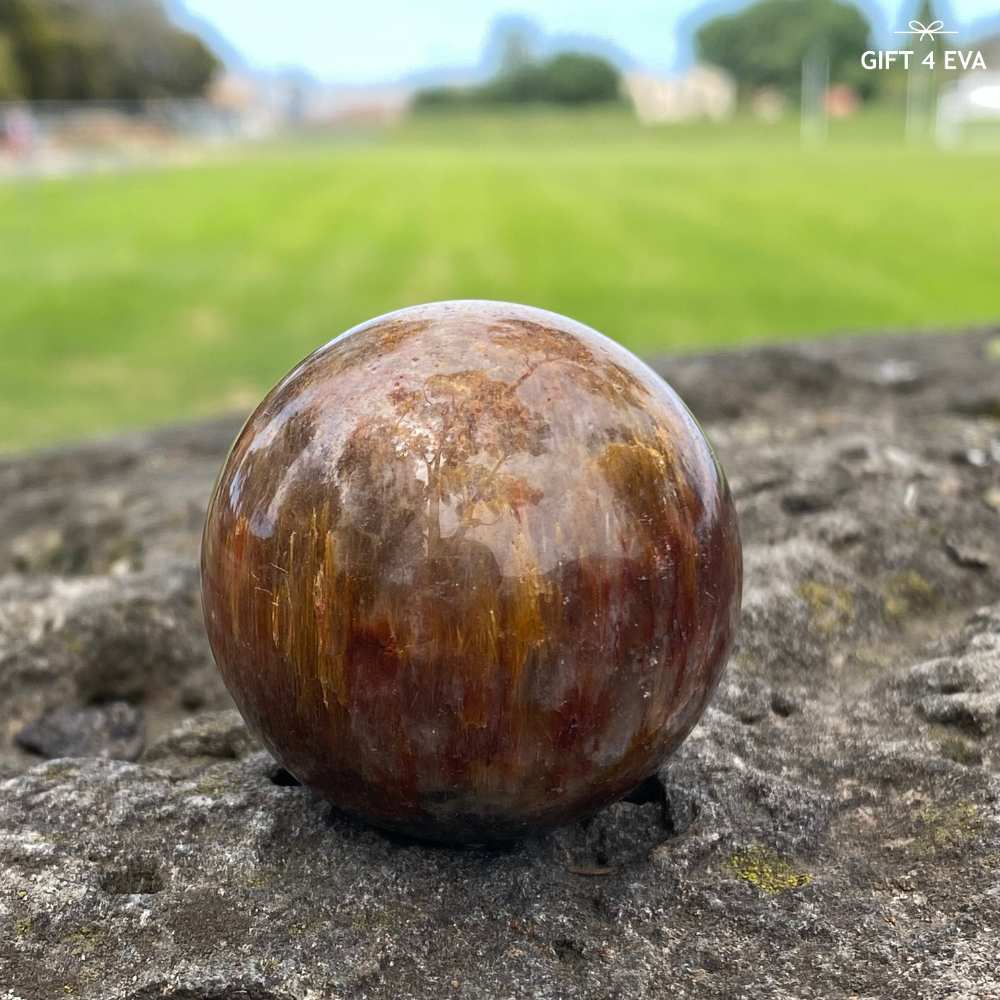 Full Amphibole Garden Quartz Sphere 41MM