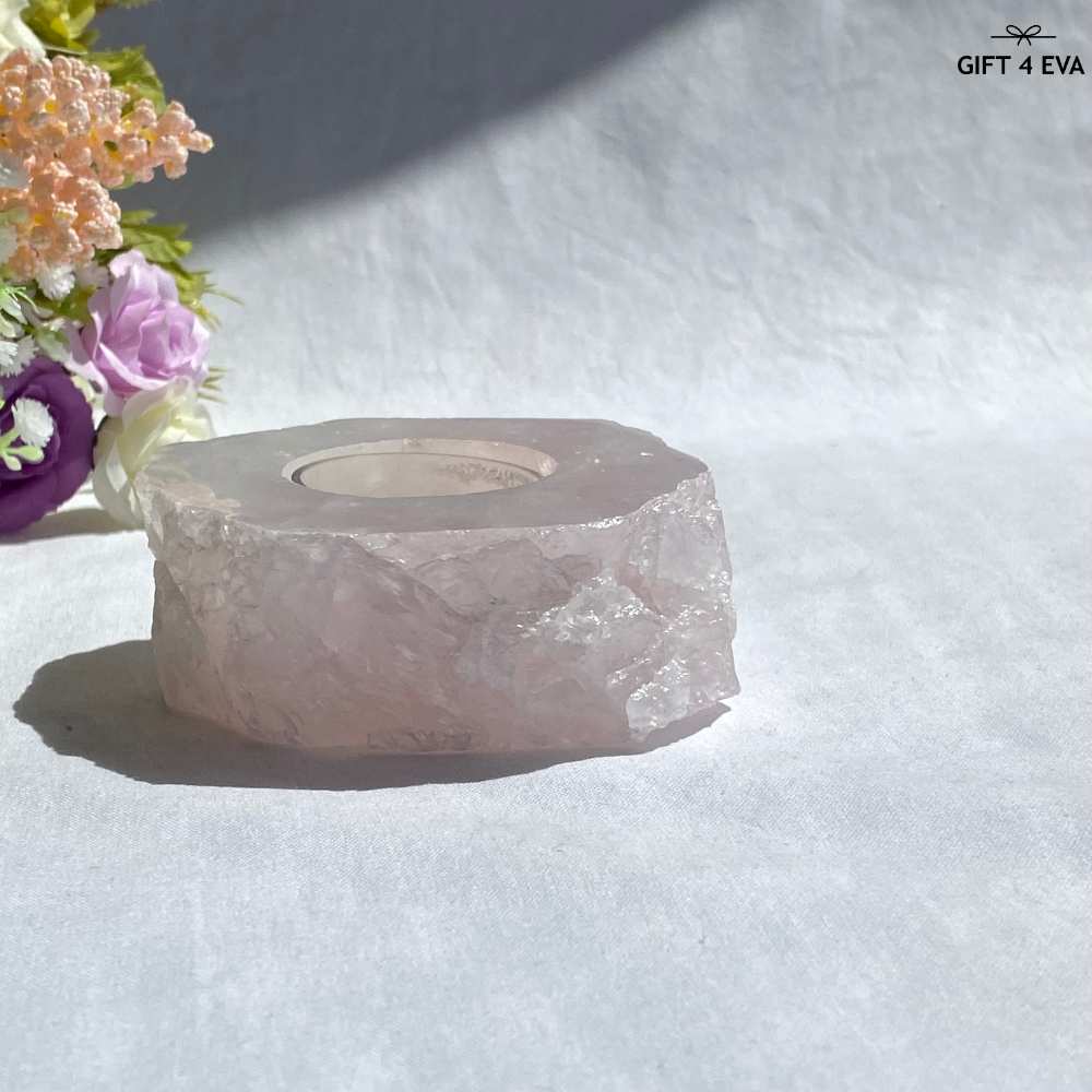 Rose Quartz Tealight Candle Holder 421G