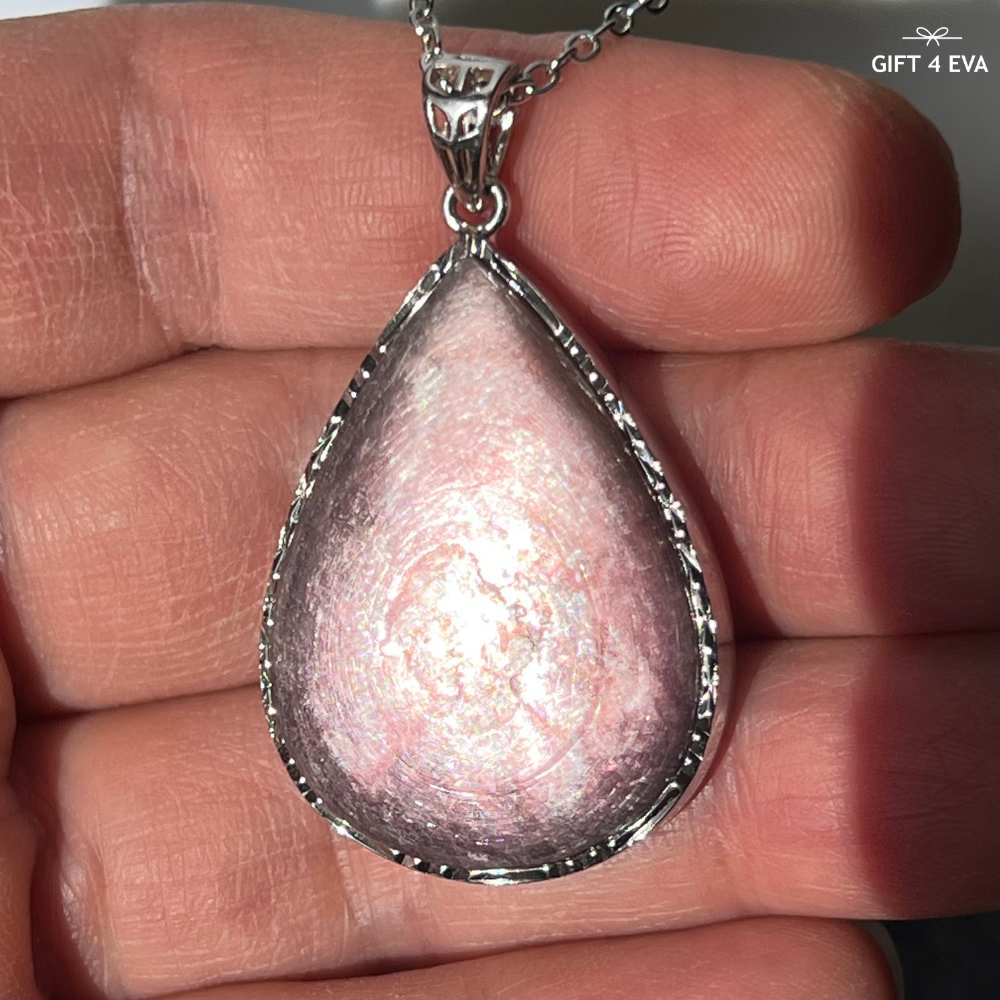 Lenna Lepidolite 925 Silver Pendant