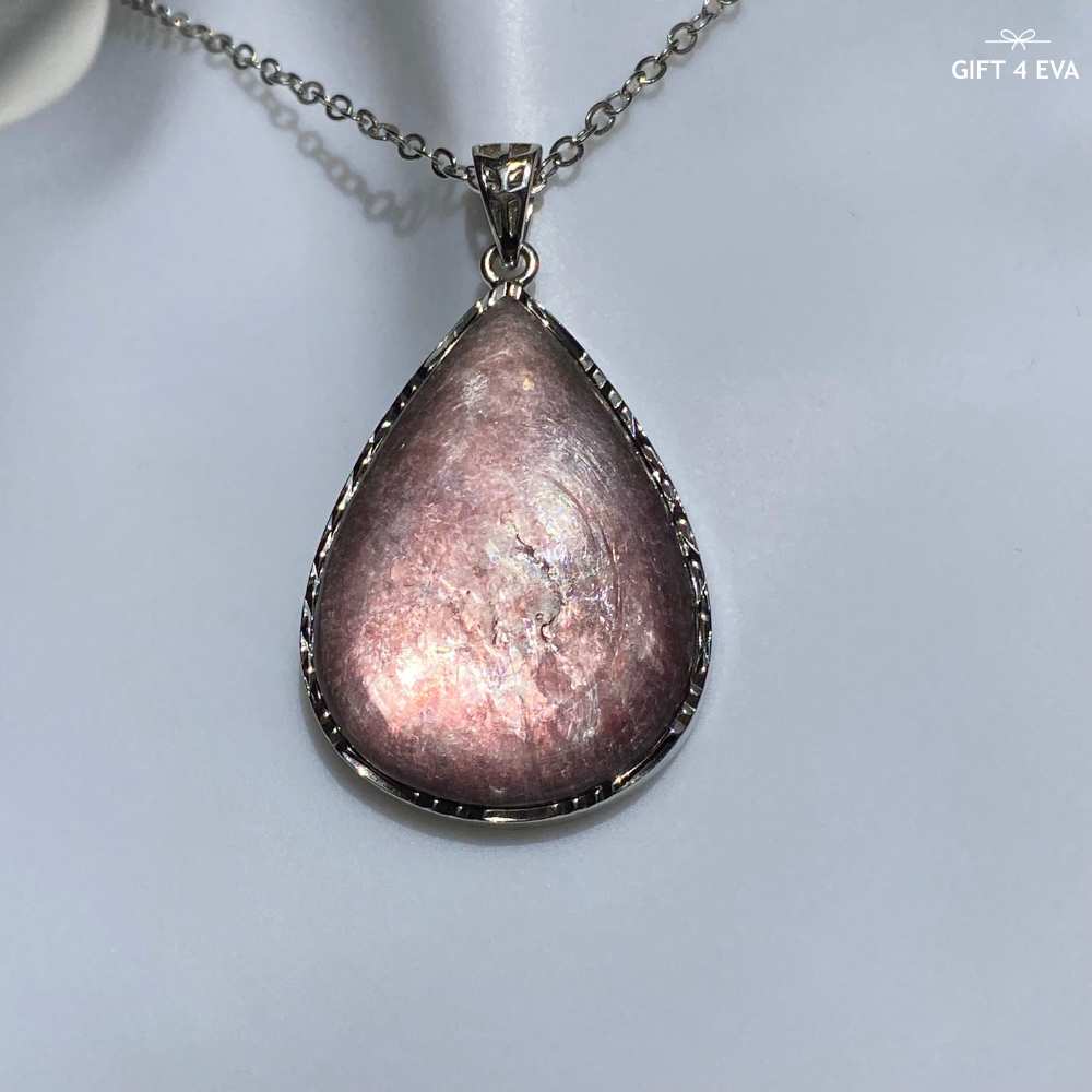 Lenna Lepidolite 925 Silver Pendant