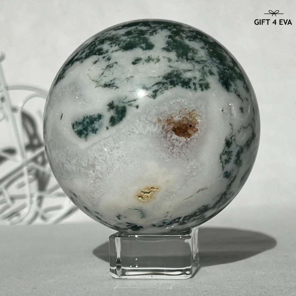 Moss Agate Sphere 73MM