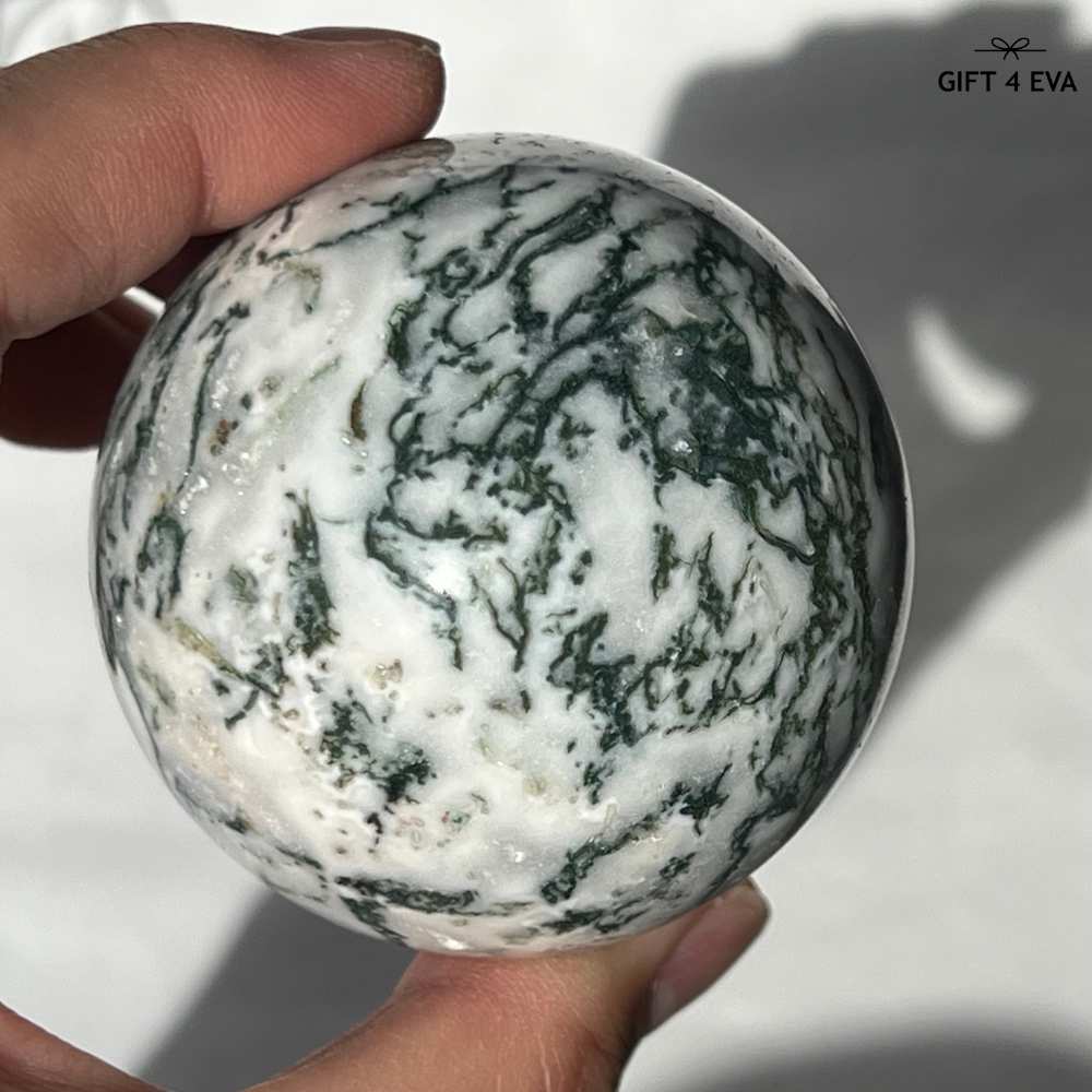Moss Agate Sphere 57MM