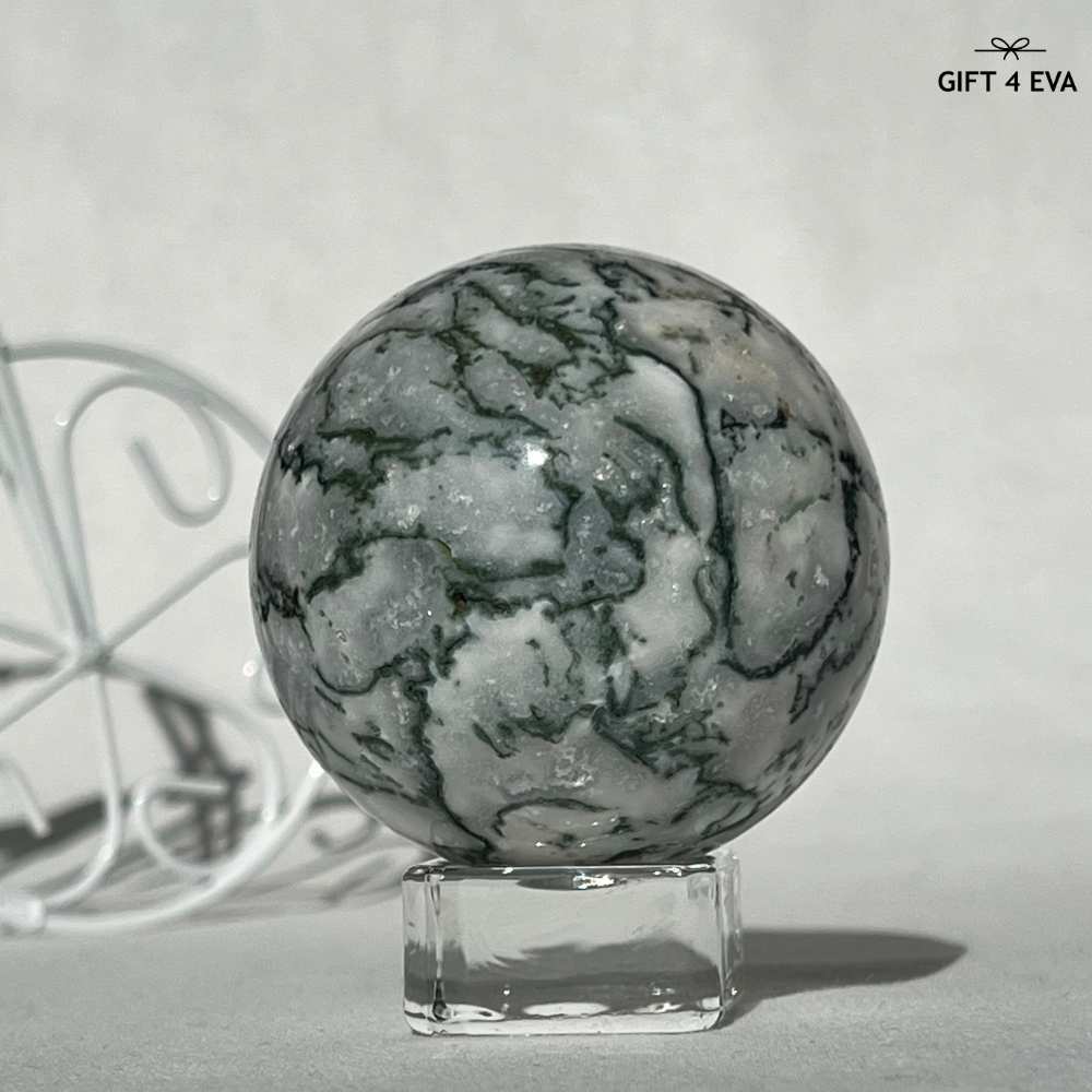 Moss Agate Sphere 57MM