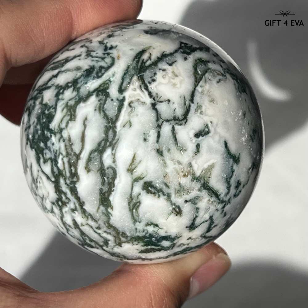 Moss Agate Sphere 57MM