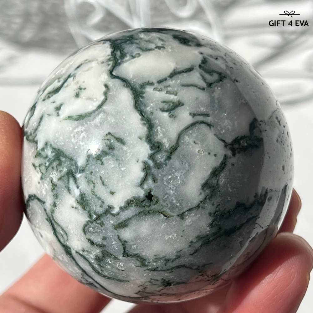 Moss Agate Sphere 57MM