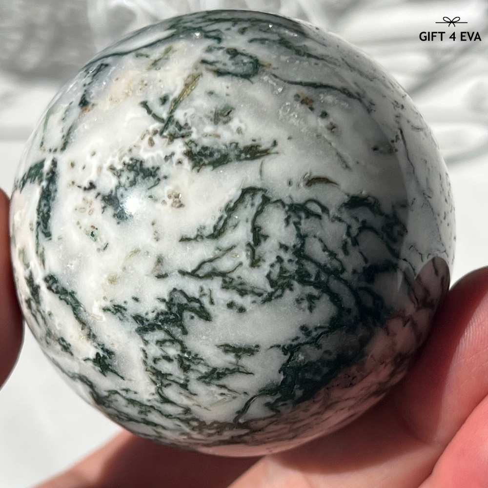 Moss Agate Sphere 57MM