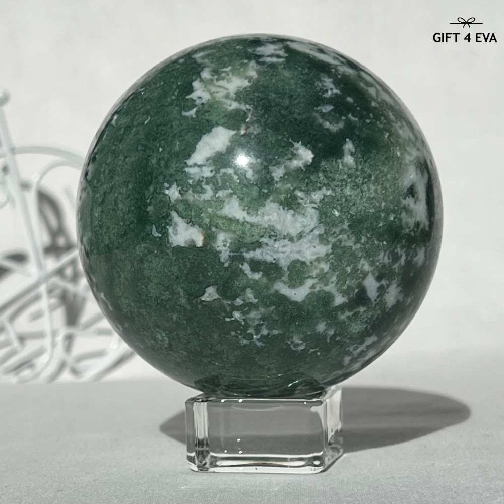 Moss Agate Sphere 73MM