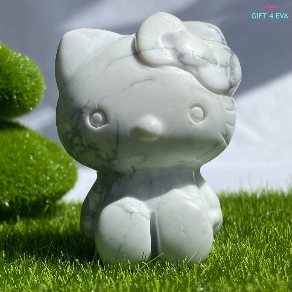 Howlite Hello Kitty