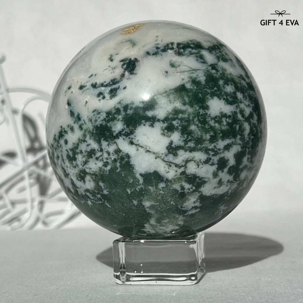 Moss Agate Sphere 73MM