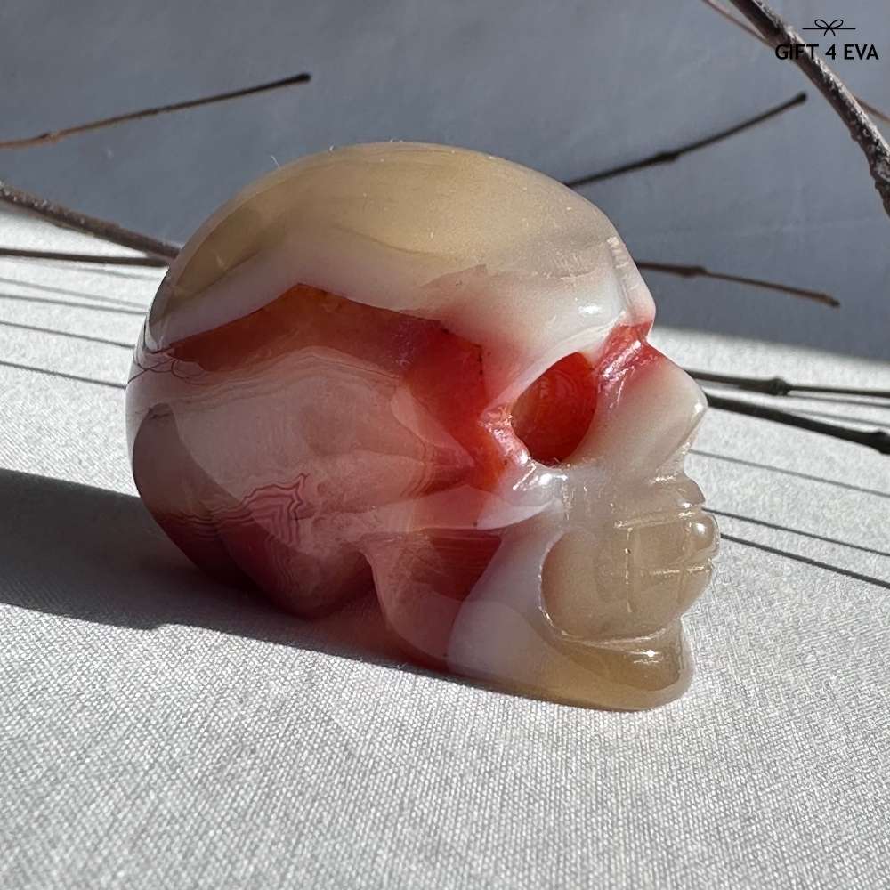 Red Sardonyx Skull