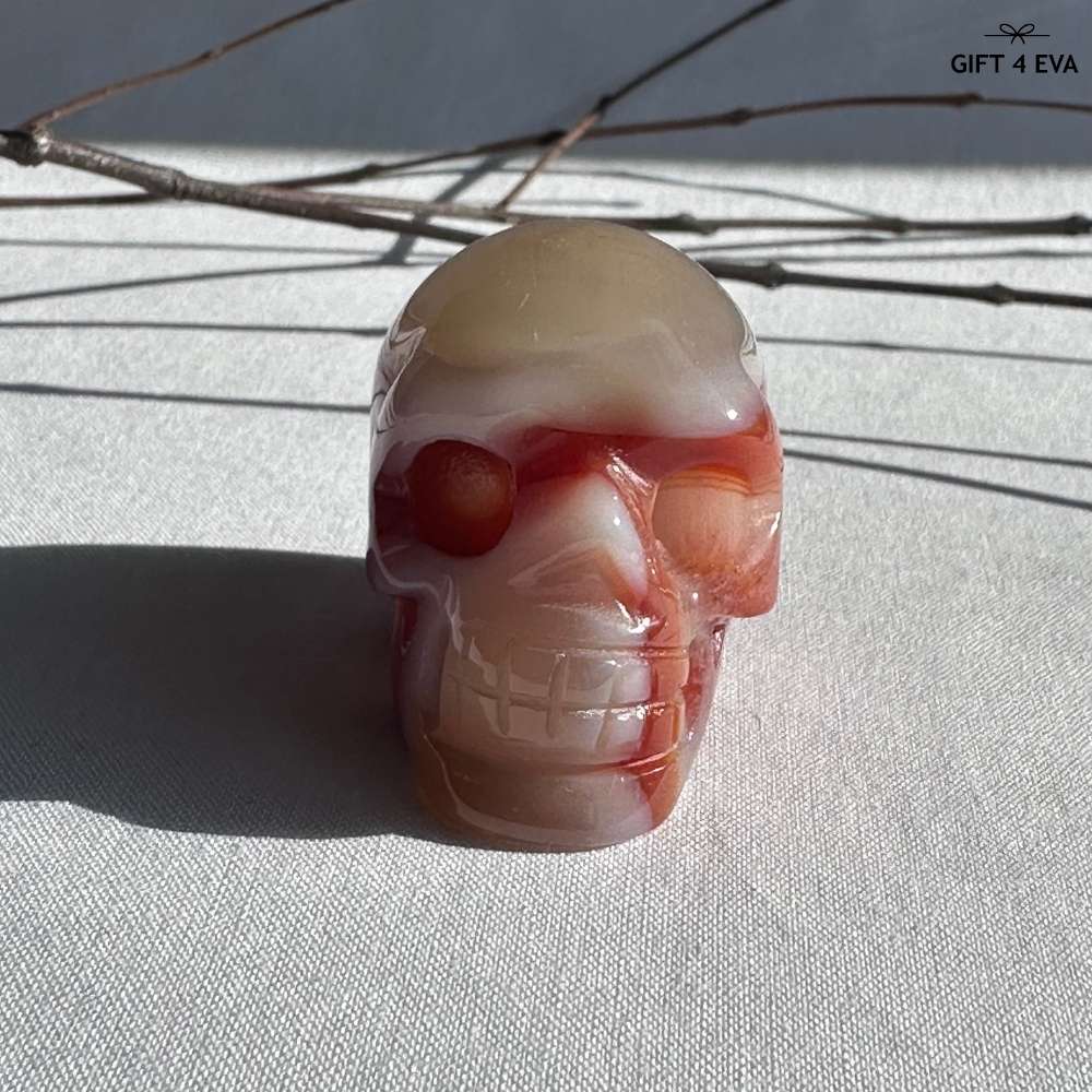 Red Sardonyx Skull