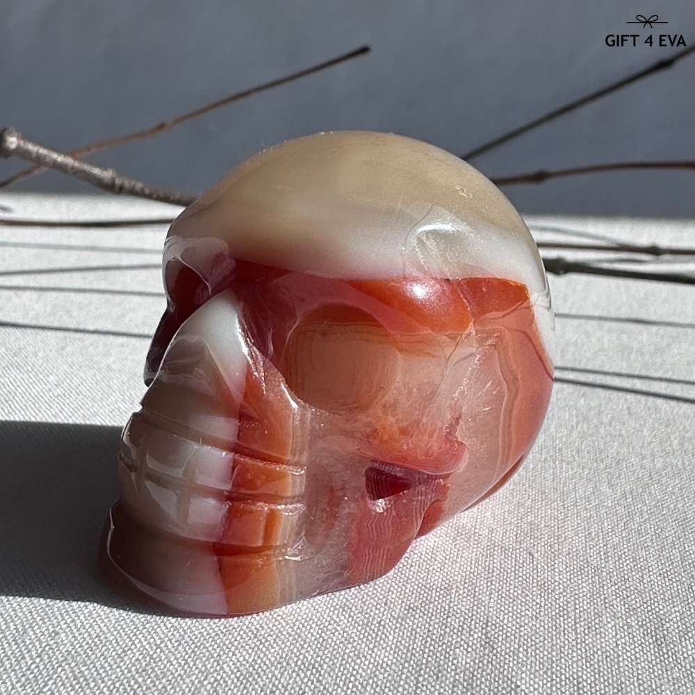 Red Sardonyx Skull