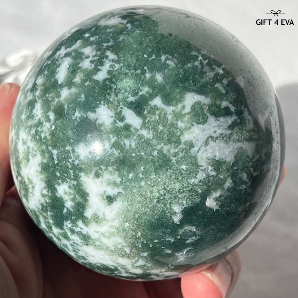 Moss Agate Sphere 73MM