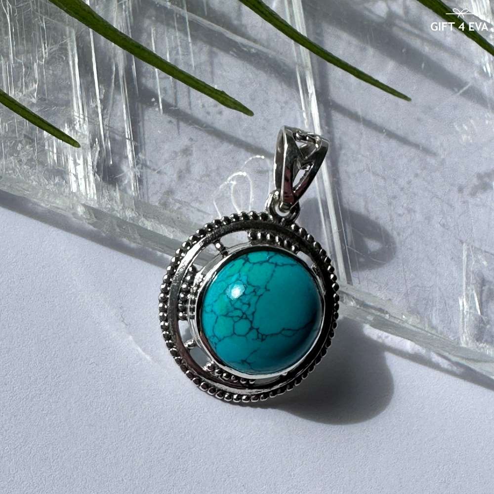 Turquoise 925 Silver Pendant